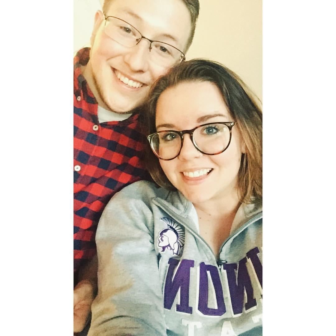 Chris & Sarah when they first started dating. Sarah originally would call Chris, "Gentleman Caller".