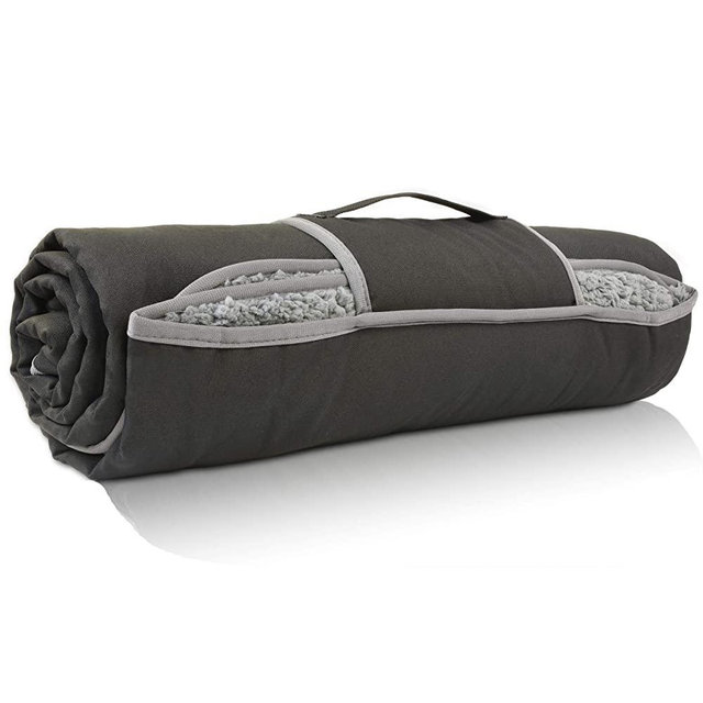 Waterproof Outdoor Blanket with Sherpa Lining, Windproof Triple Layers Warm Comfy Foldable for Camping Stadium, Beach, Picnic, Grass, Concerts, Car, Dog, 51''X 59'' & 59''X 80'' - Machine Washable