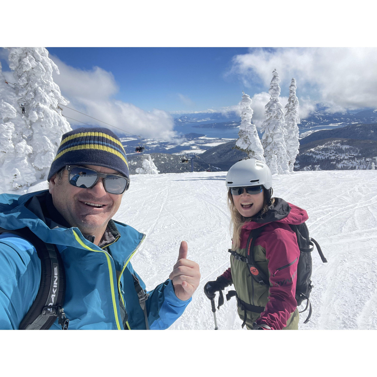 Earning turns with the lifts open.