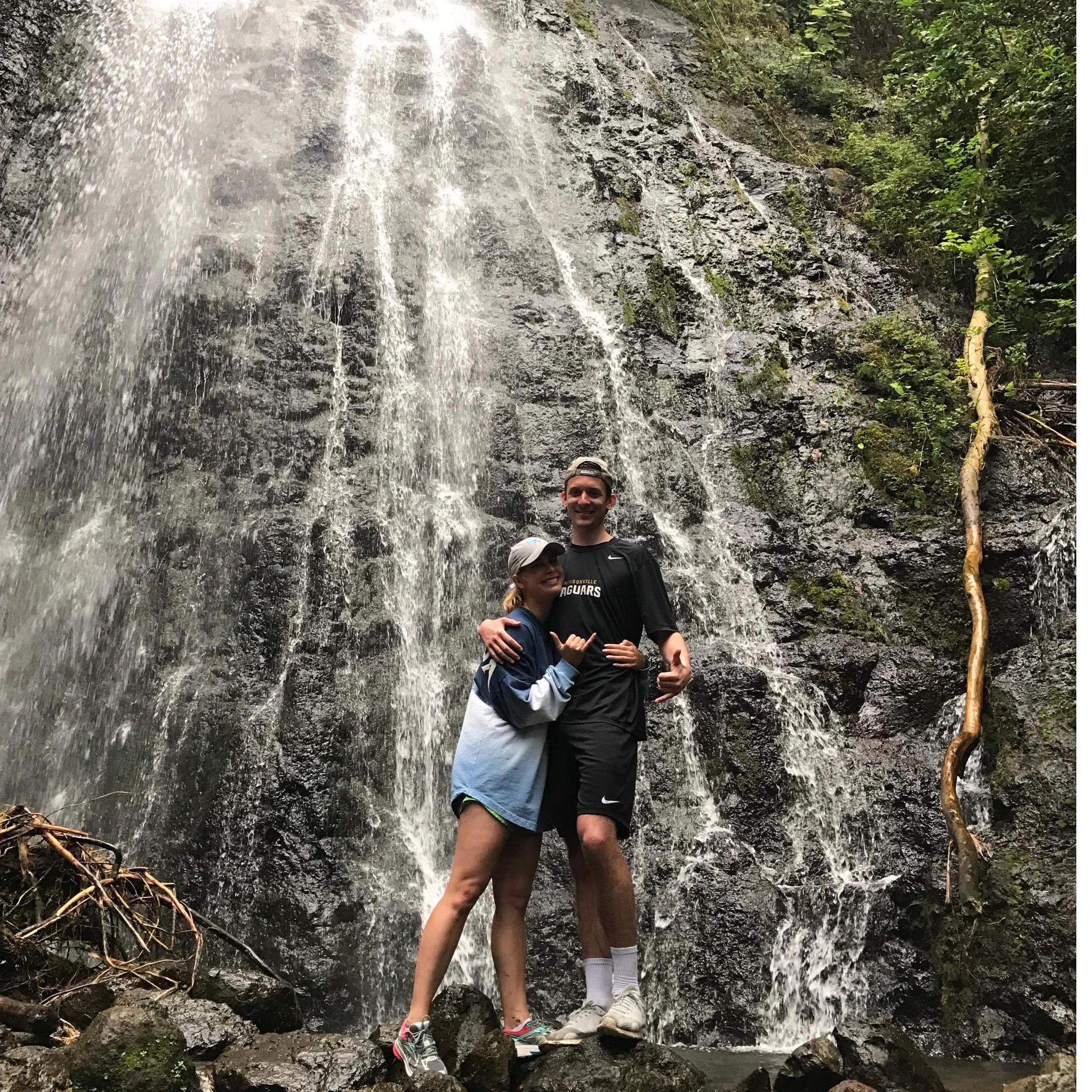 Hiking in Hawaii while visiting our dear friends Phil and Britt