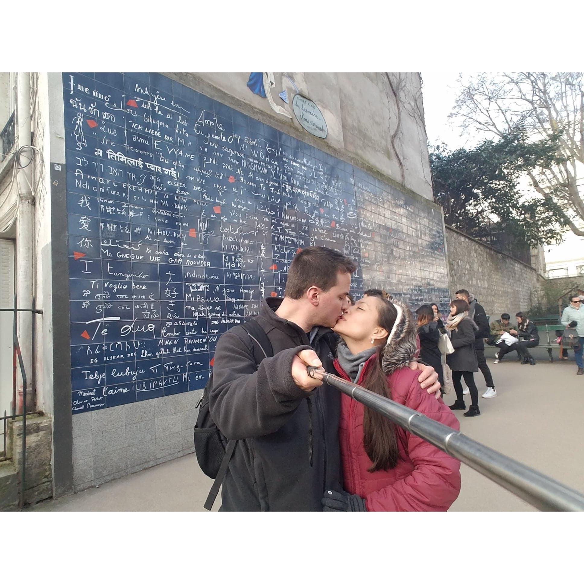 In the wall of Love with so much love! (Paris)