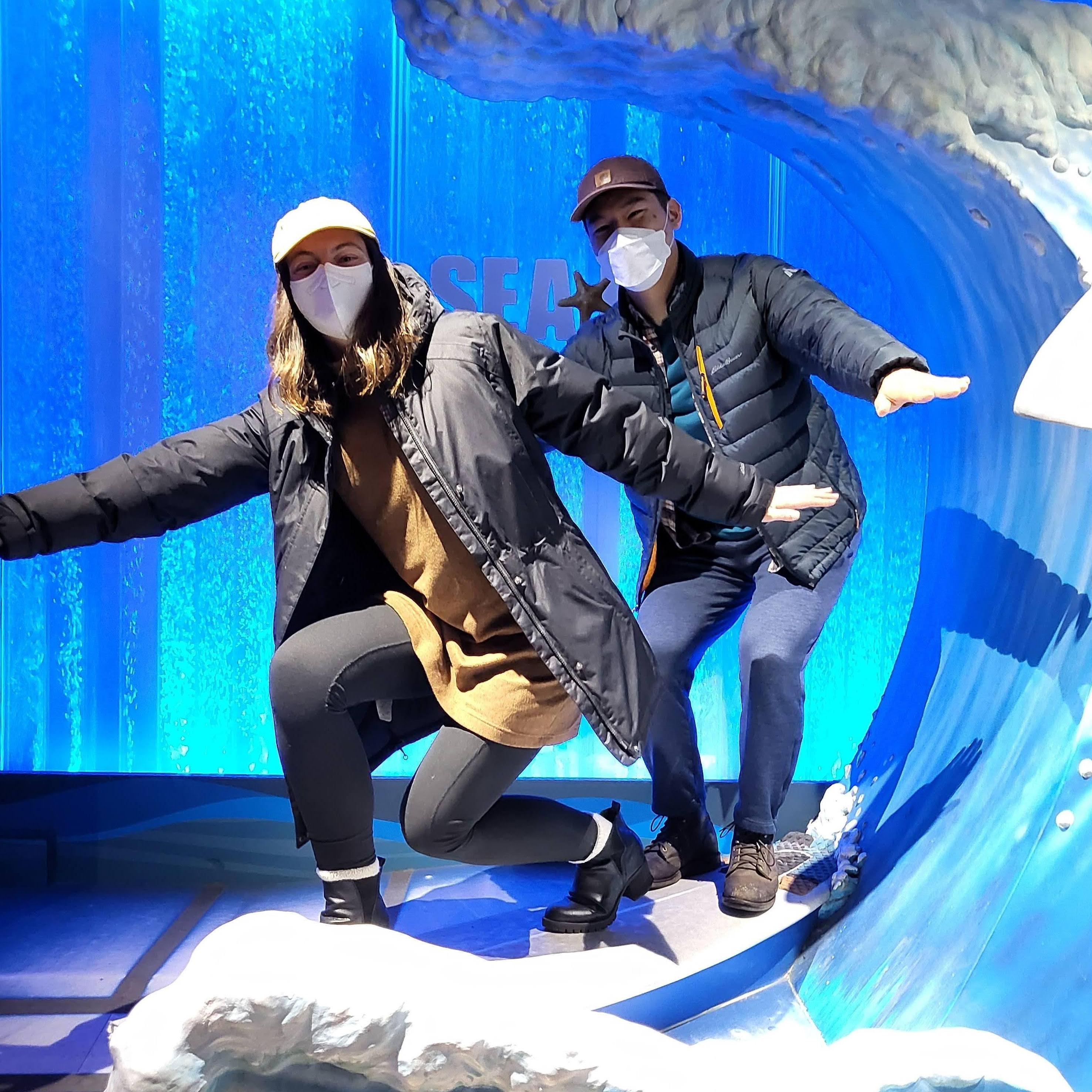 Catching a wave in the Busan Aquarium [2022]