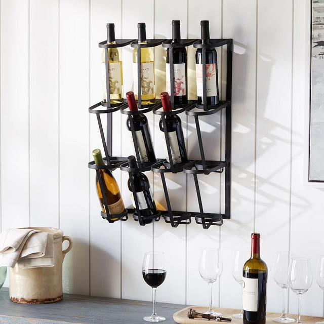 Vintage Blacksmith Wall Wine Rack