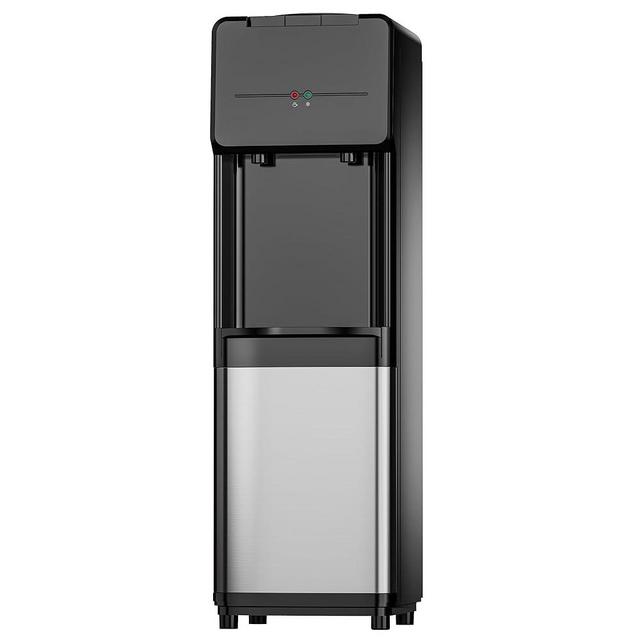 Euhomy Top Loading Water Dispenser, Hot and Cold Water Dispenser for 3 or 5 Gallon Bottles,Child Safety Lock,Water Dispenser for Kitchens, Offices and More - Black for Kitchen, Office,& More - Black