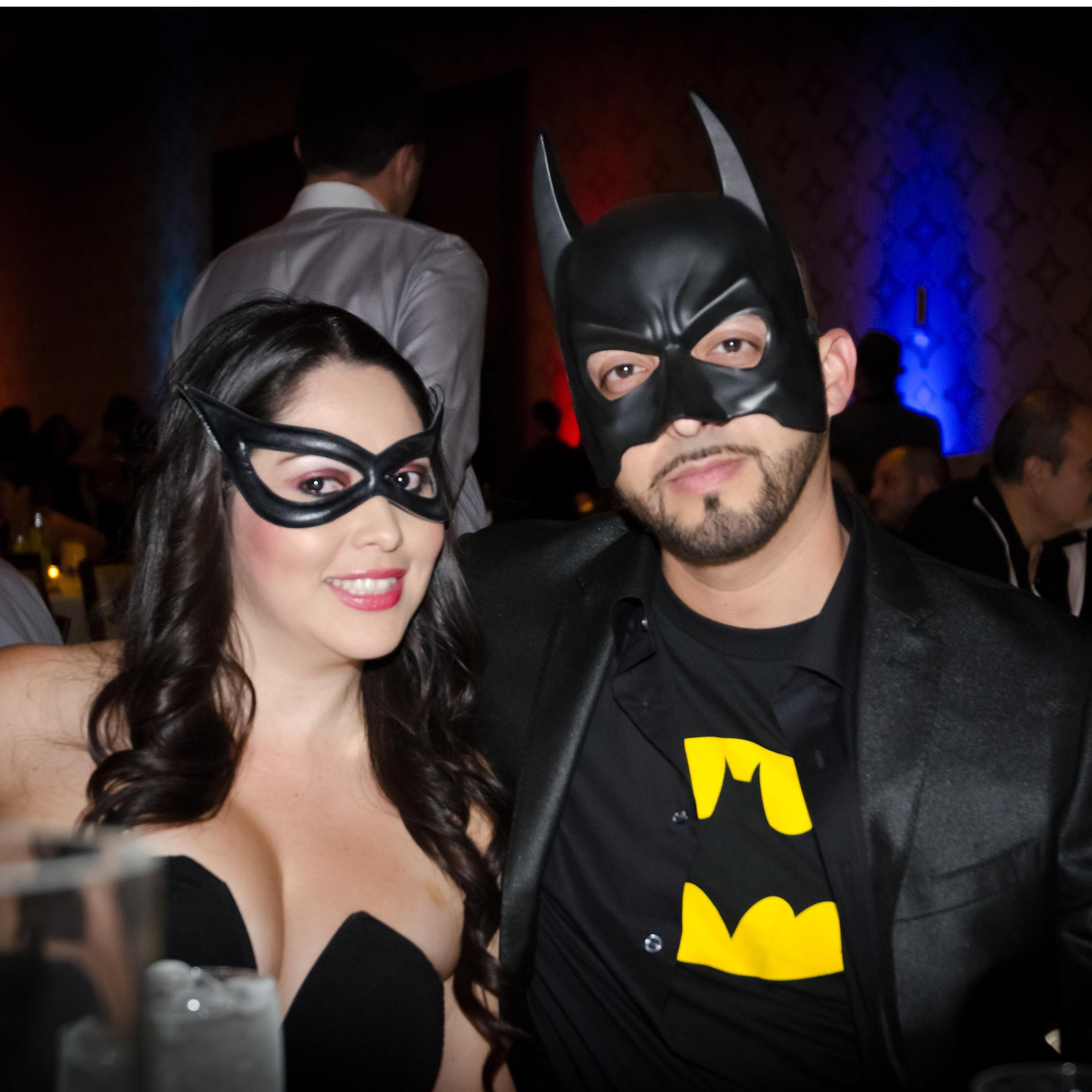 At my employer's Christmas Party with a Super Hero Theme.