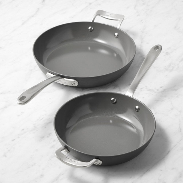 All-Clad HA1 Expert Ceramic Nonstick Fry Pan Set, 8.5" & 10.5"