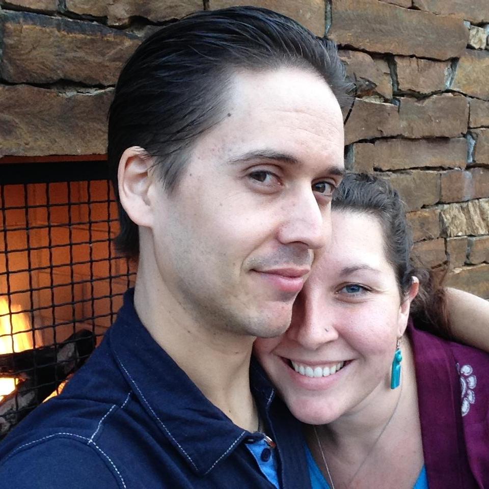 Cozy by the fireplace in Carefree, AZ. This was soon after we moved to AZ in 2015.