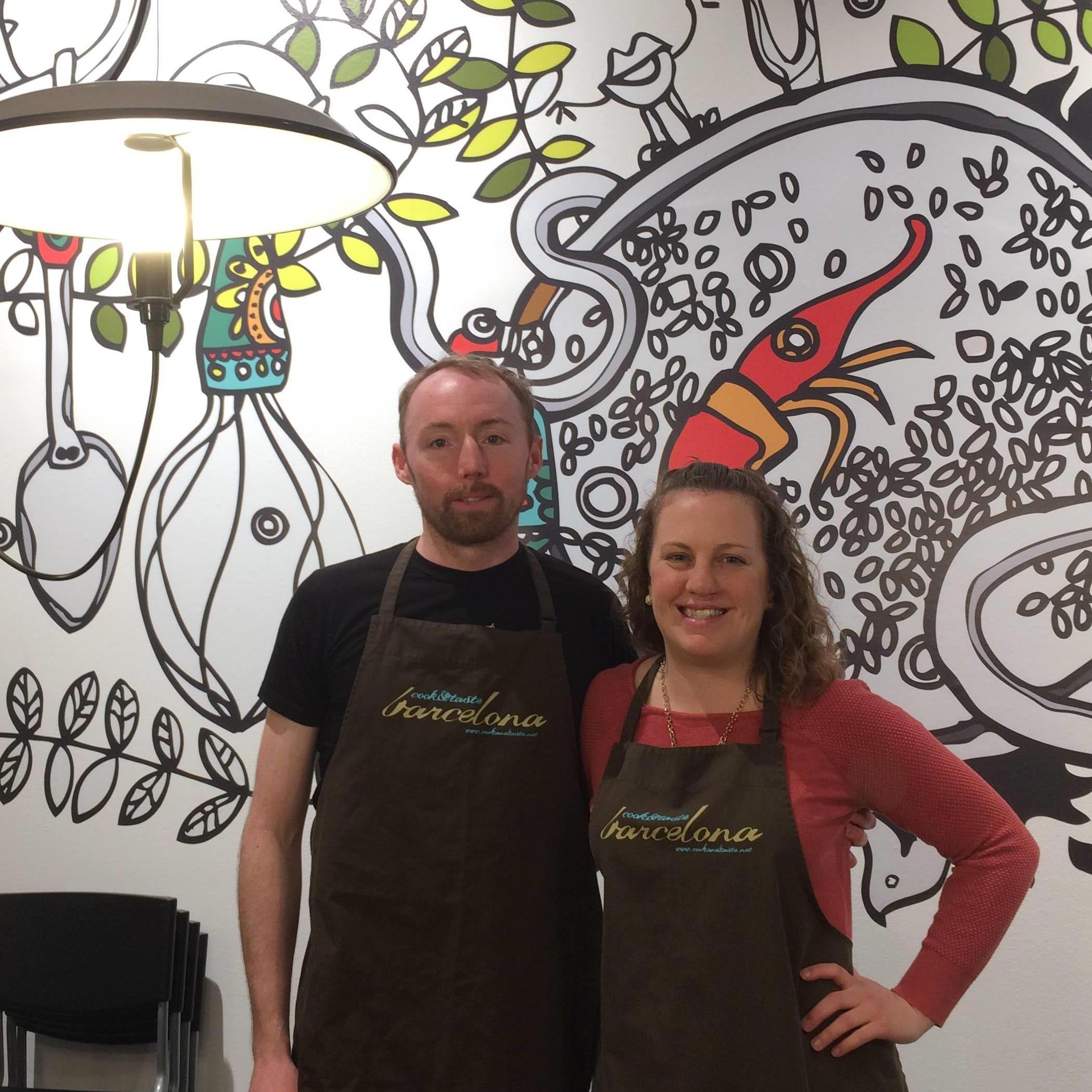 Cooking class in Barcelona.
