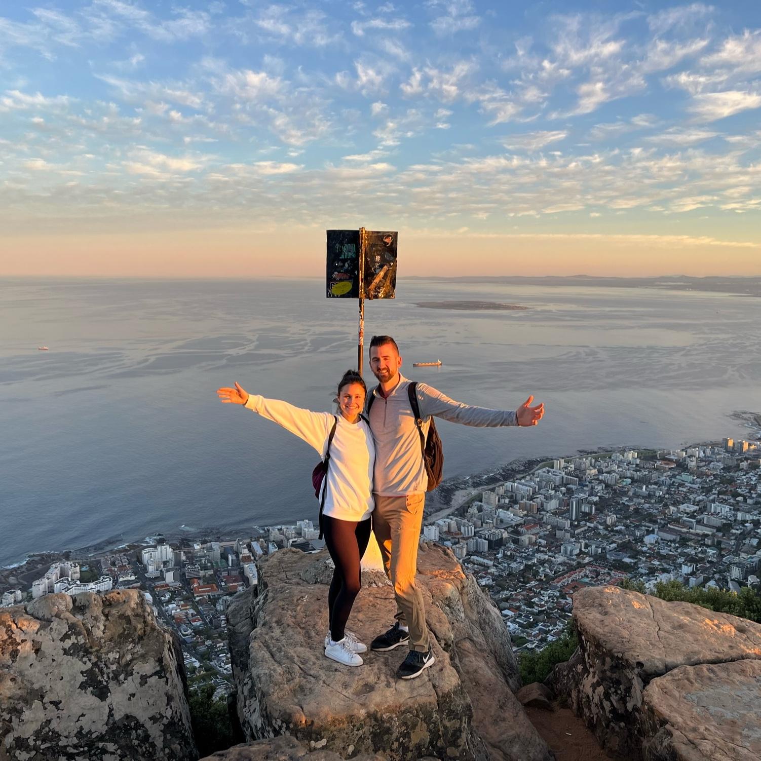 Sunrise hike in Cape Town