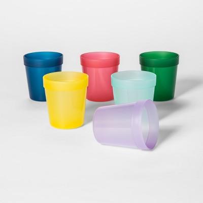 8oz 6pk Plastic Kids Short Tumblers - Pillowfort™