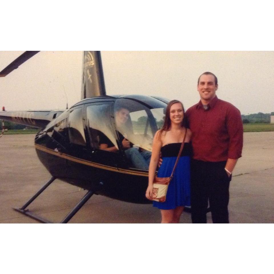 Mason took Ellen on a surprise helicopter ride a few days before she left for Spain for the first time. Cincinnati, Ohio 2014
