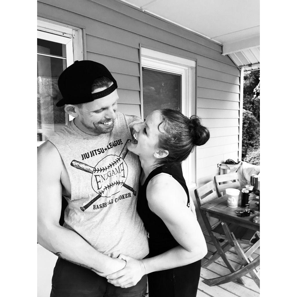 After getting caught in a downpour and seeing a bear.