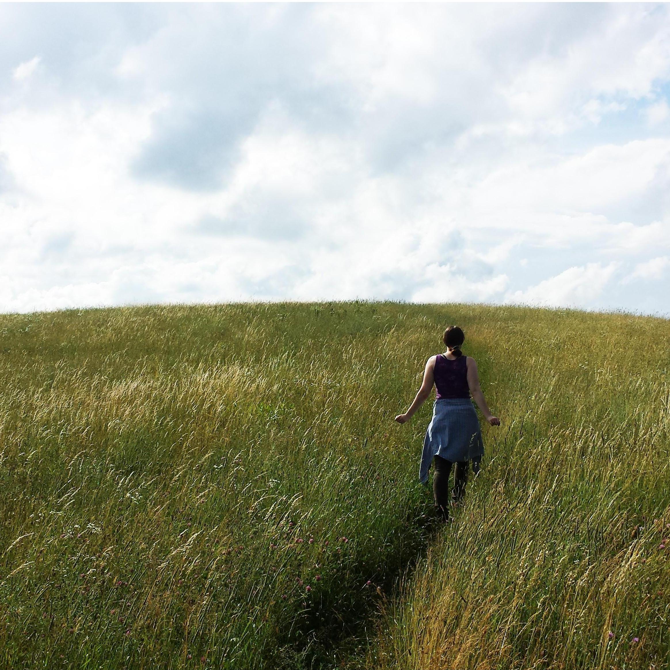 The summit field outside our storybook orchard in Boone. Ellie must have taken surprise photos in-between our spells of dancing. The grasses glowed with sunlight!