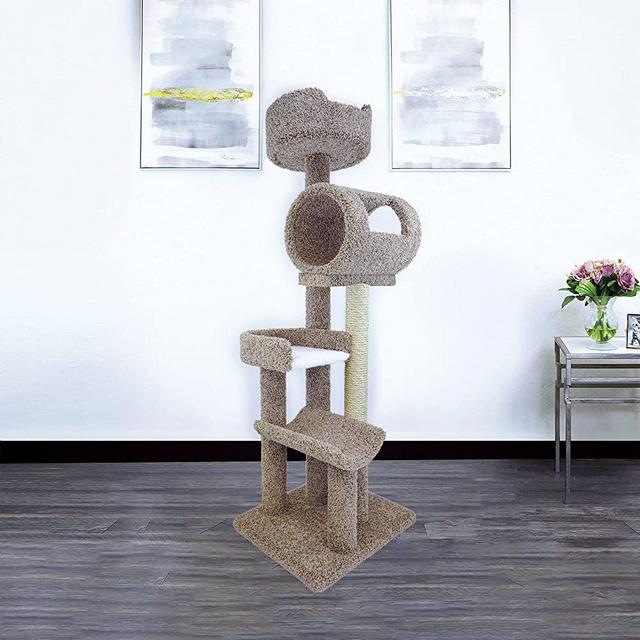 New Cat Condos Solid Wood Cat Climbing Tower Cat Tree