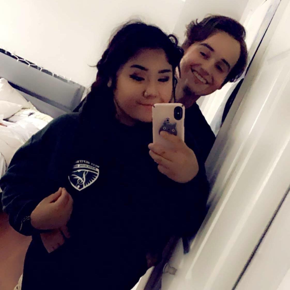 Our first picture together after we started dating in 2019