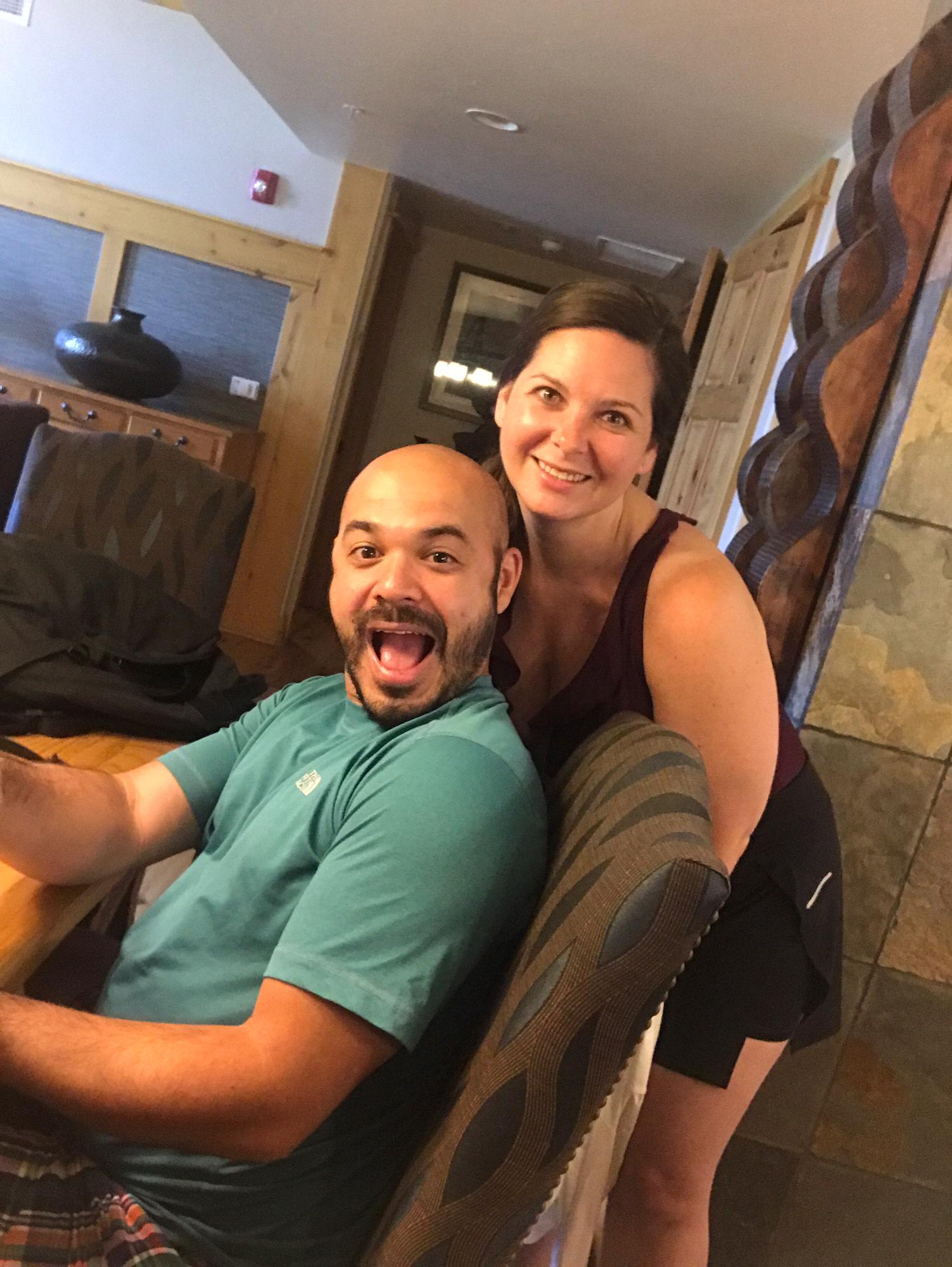 Luis got Ruthie to go White Water Rafting.