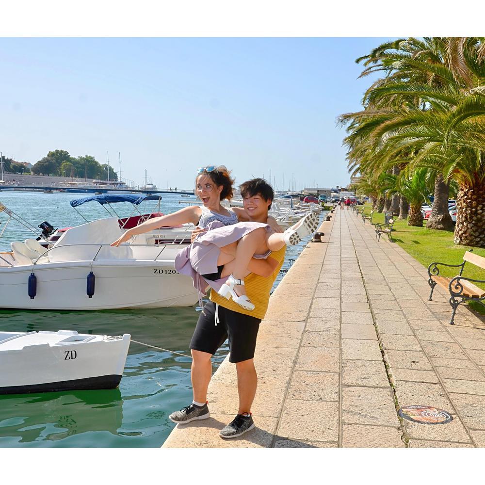 Our first family vacation together - Sailing in Croatia, summer 2017.