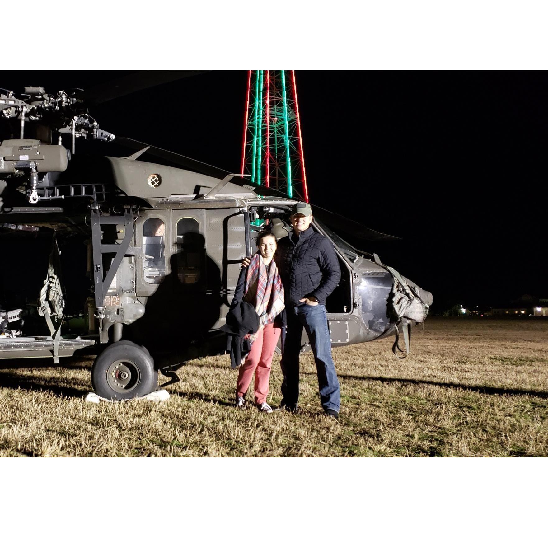 Got to explore a BlackHawk at Fort Benning's annual Tower Lighting