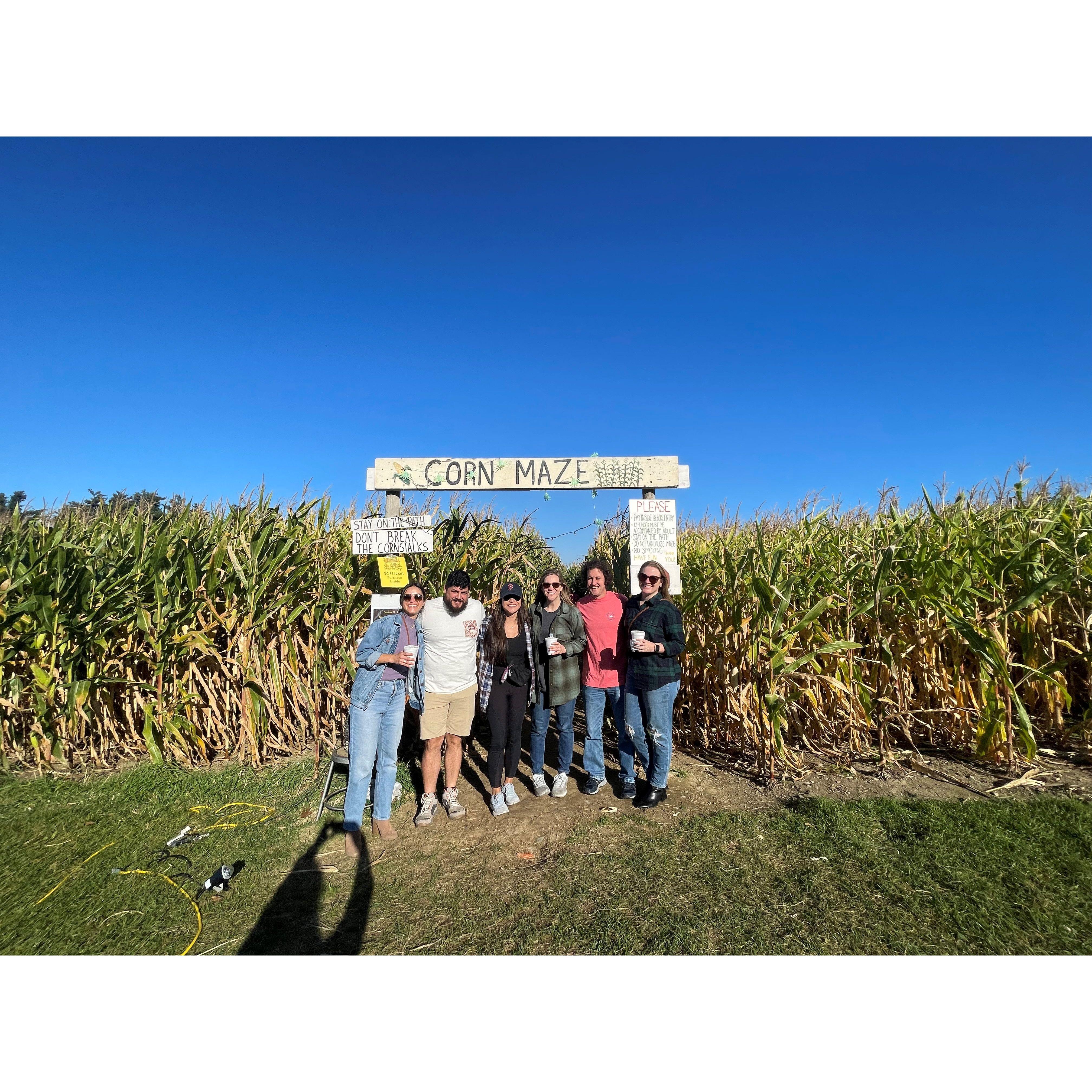 Our first corn maze.