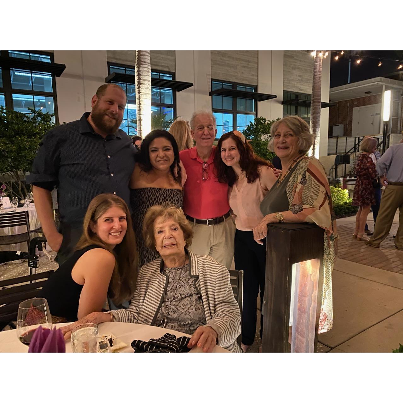 Cristina with Michael's immediate family (including Grandma Ricki)