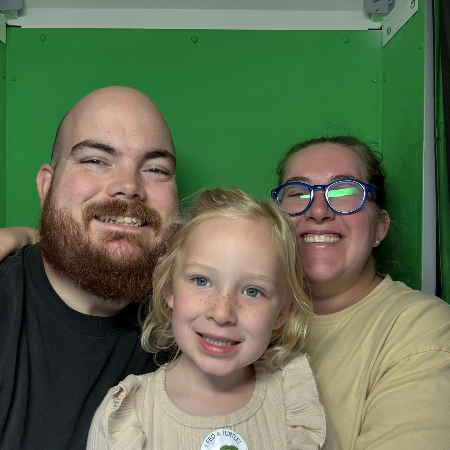 CJ wanted to take Photo Booth photos but we didn’t want to spend the money