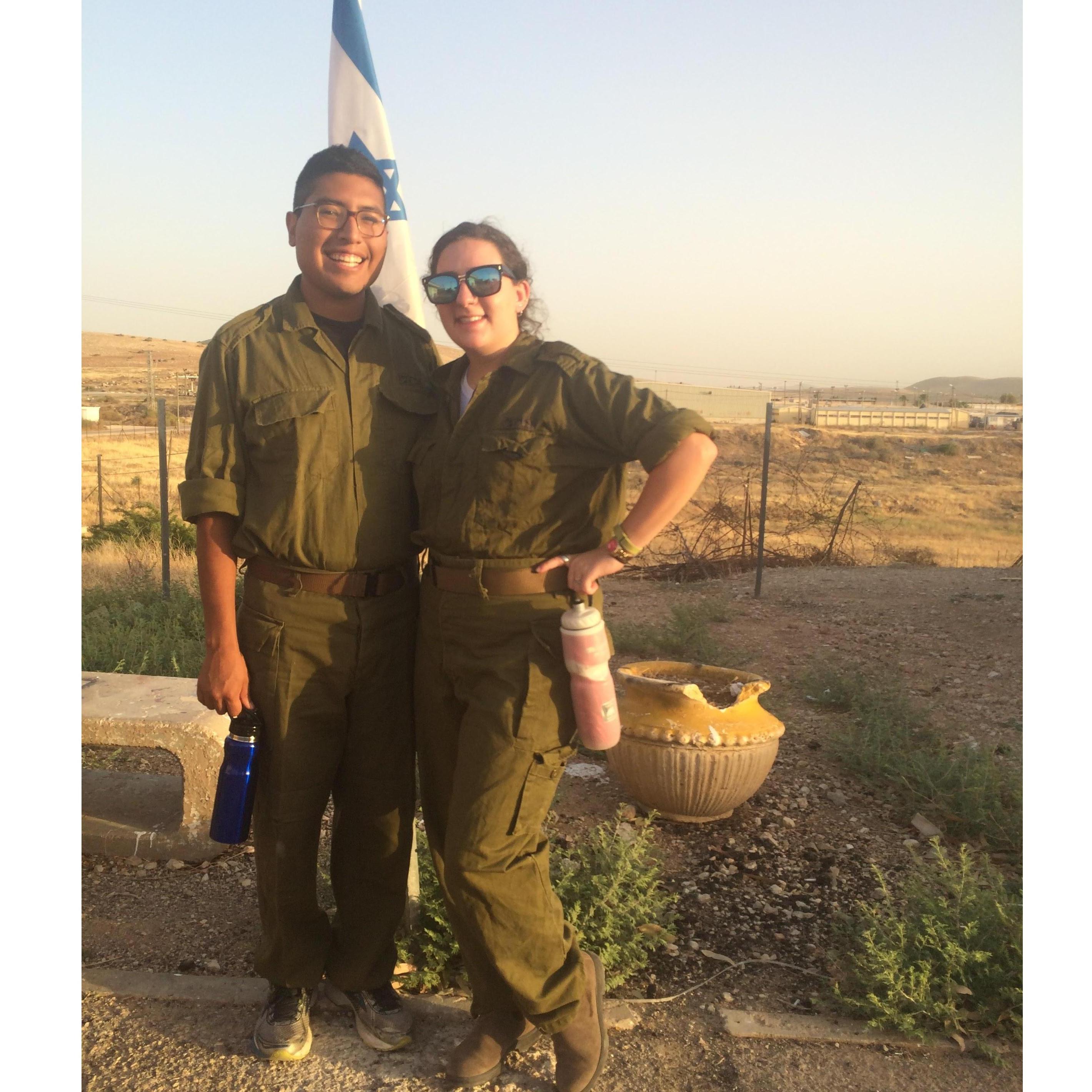 That week in Israel where Jake and Amanda joined the army (we actually just volunteered)!