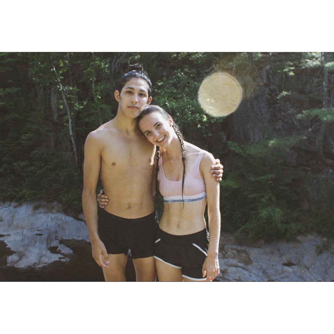 Back to Maine! Cliff jumping to prove we aren't chickens.