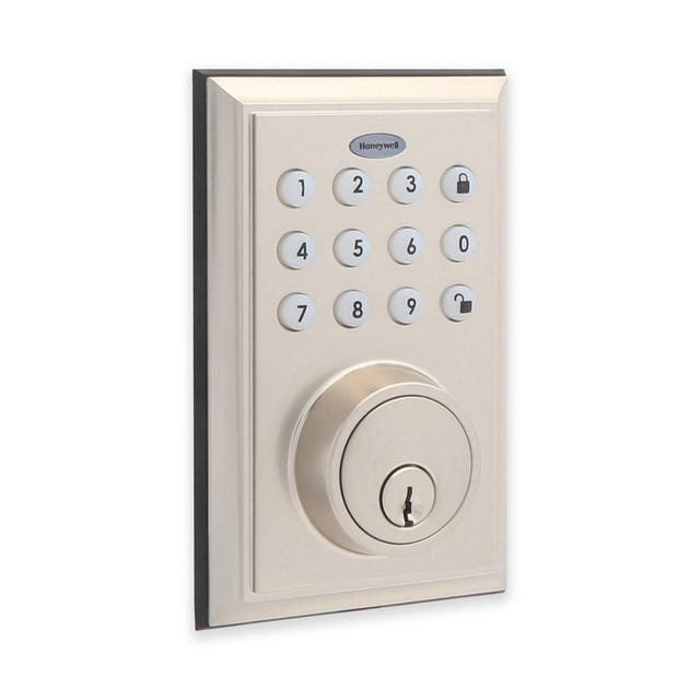 Honeywell Bluetooth Digital Deadbolt in Satin Nickel