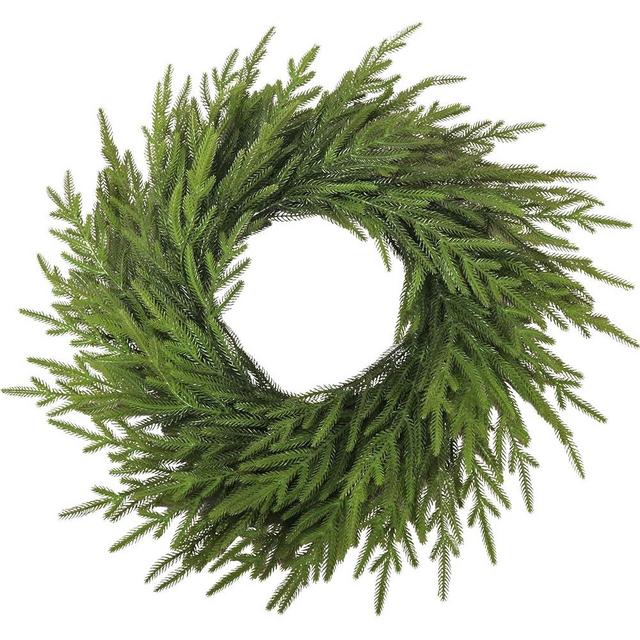 CHEAWRTZ 26 Inch Winter Wreaths for Front Door, Large Pine Christmas Wreath, Artificial Green Pine Wreath for Front Door Window Walls Christmas Decor Indoor Outdoor Home Decoration