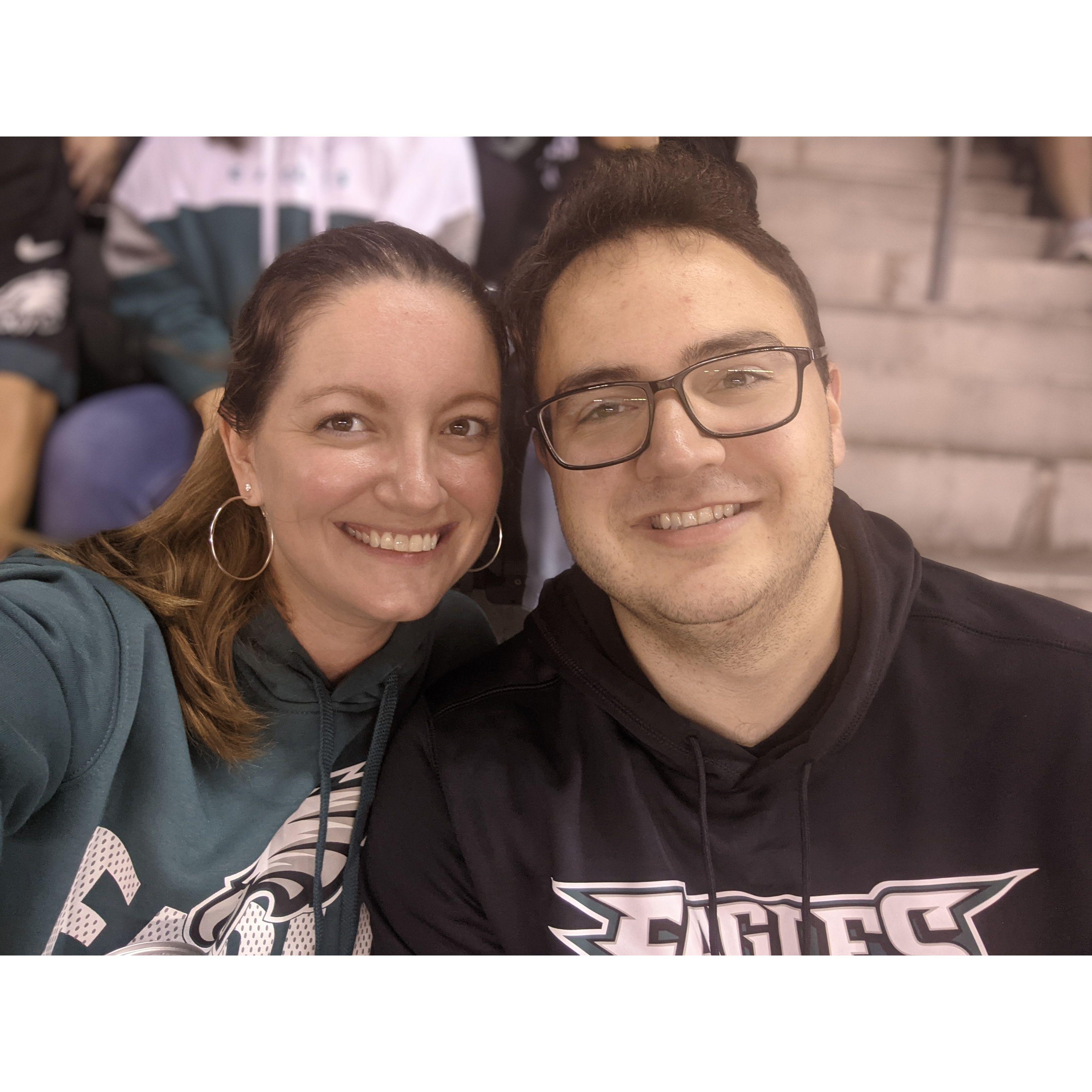 Julia has been ever-so-slightly convinced to root for the Eagles....