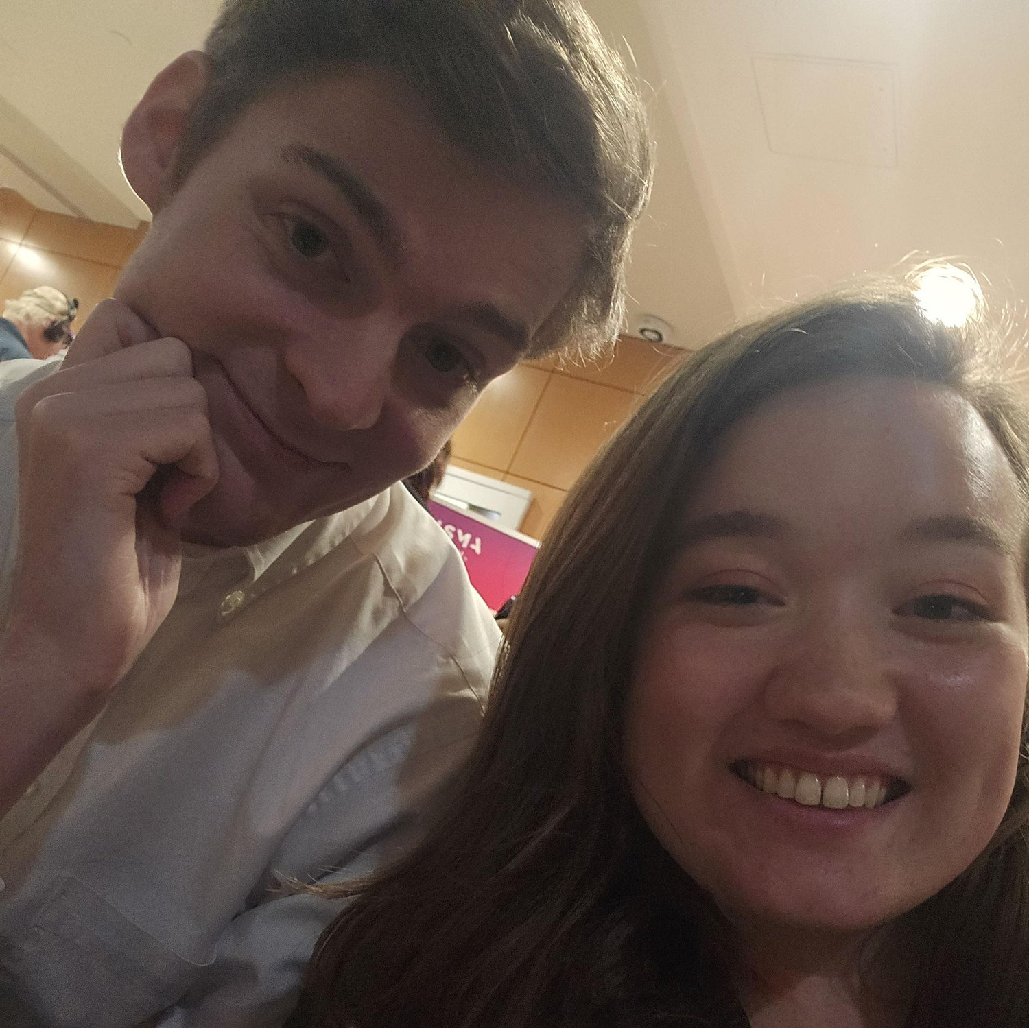 Taken in the ER after our car accident (we are okay now) but little did Mikayla know the ring was in his car and then in Isaac's pocket through the whole ER visit. This was a month before he proposed!