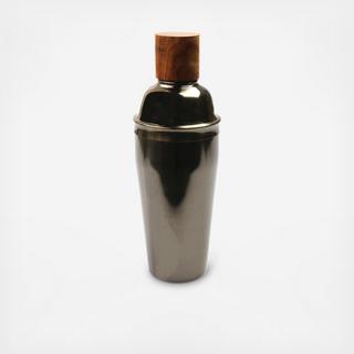 Onyx Cocktail Shaker with Wood Top