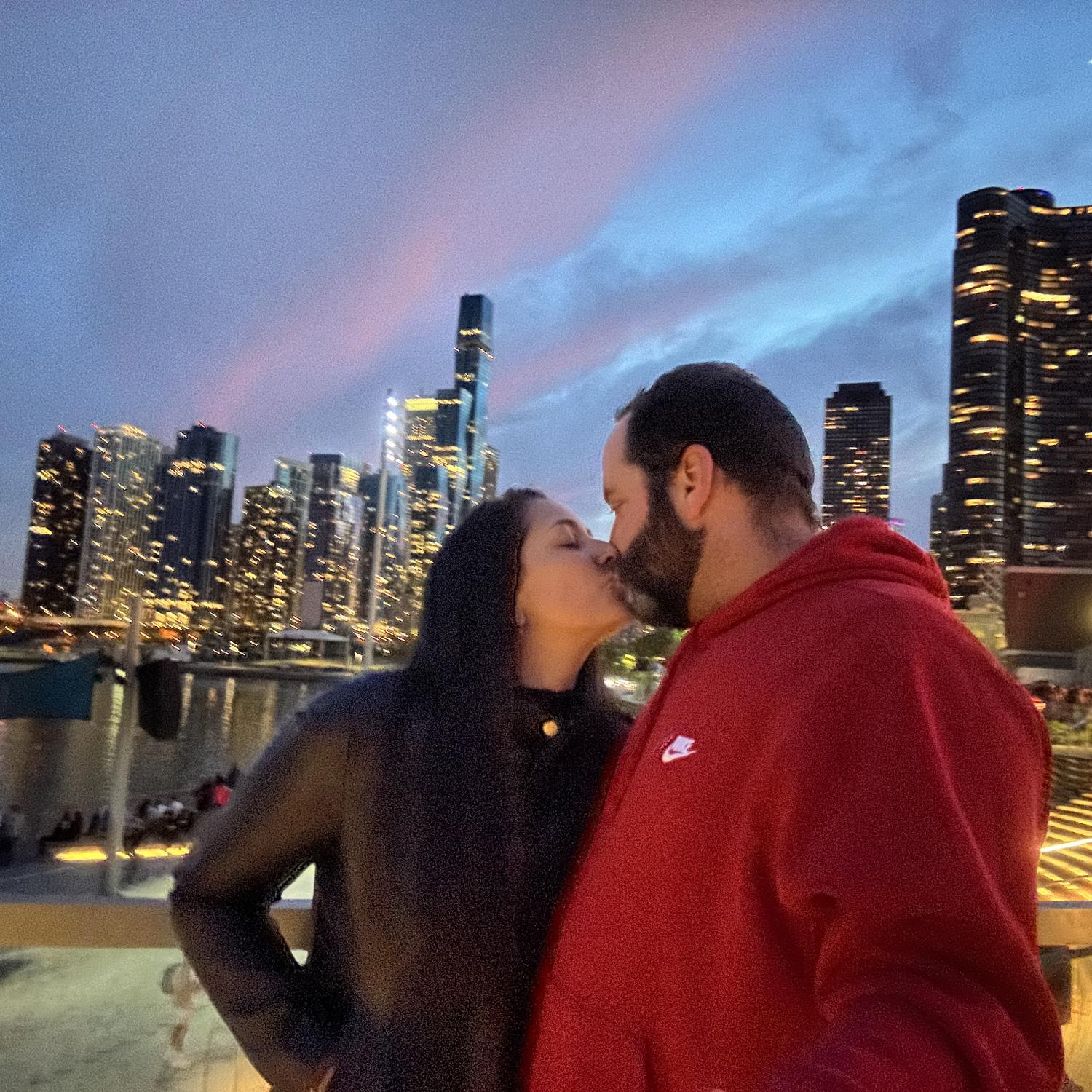 On lake Michigan