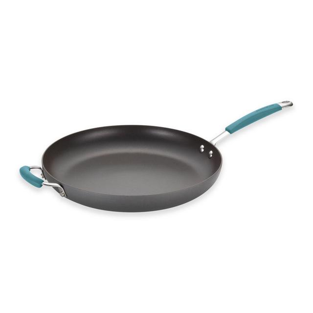 Rachael Ray™ Cucina Hard-Anodized 14-Inch Skillet in Agave Blue