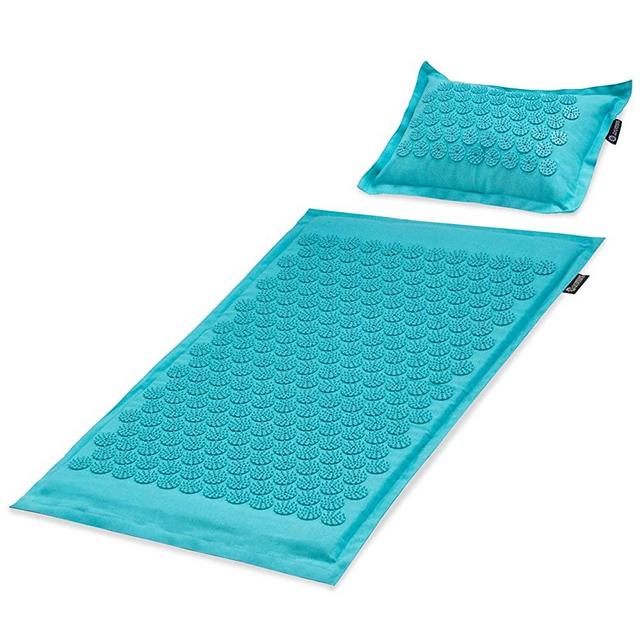 ProsourceFit Acupressure Mat and Pillow Set for Back/Neck Pain Relief and Muscle Relaxation
