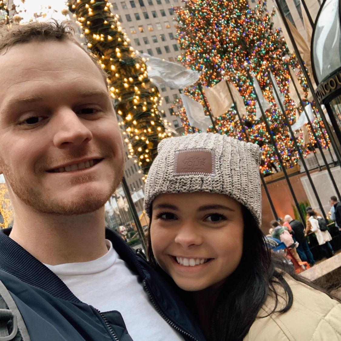 Hannah's first flight ever to New York for one day as a graduation gift from Oliver.