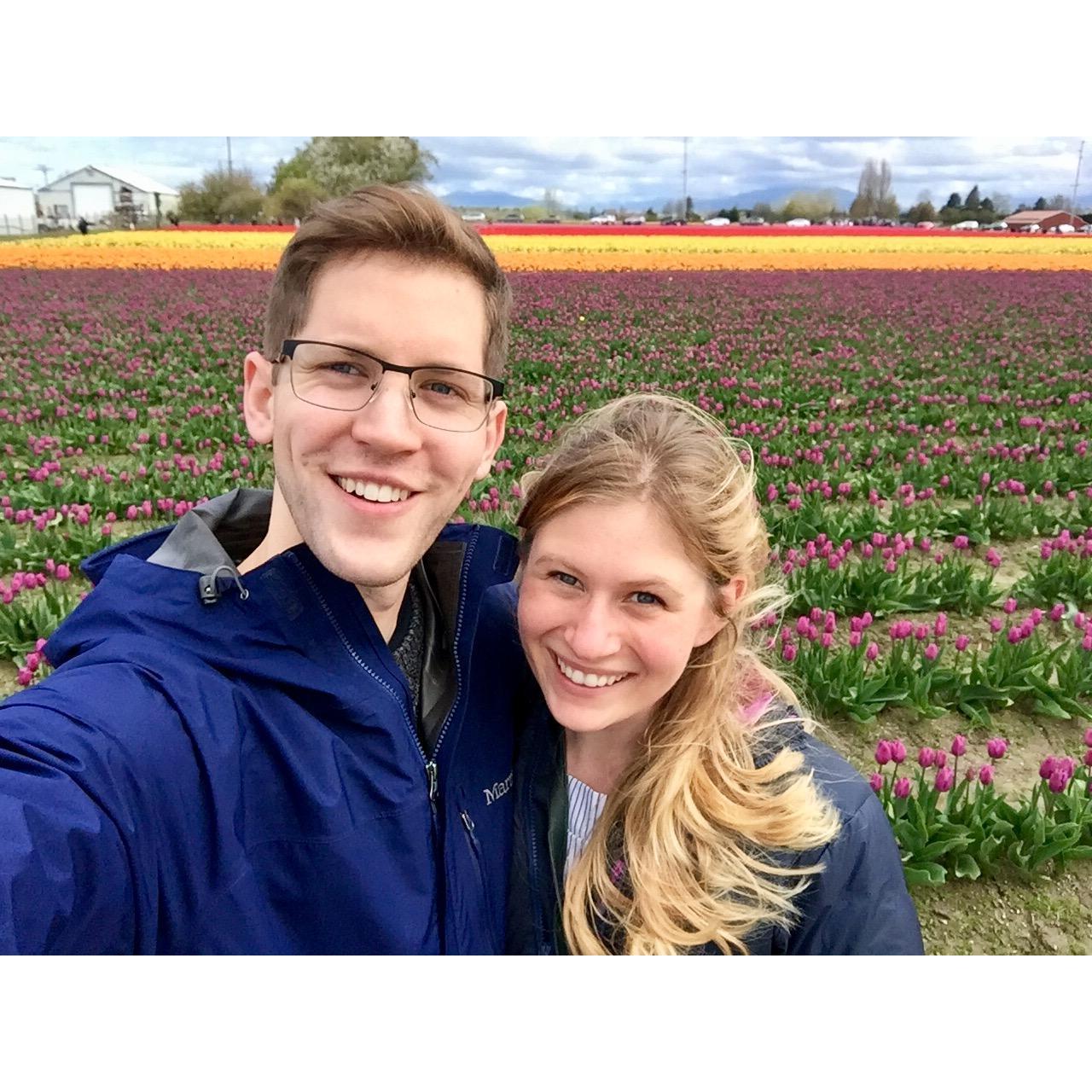 We went to the tulip festival just outside of Seattle, Washington