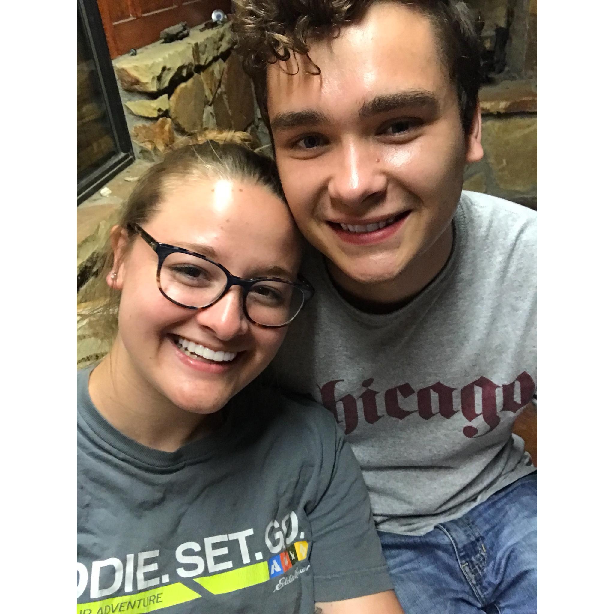 From our recent trip to Texas to visit Daniel's family. If you can't tell from our sweaty faces, it was very warm!