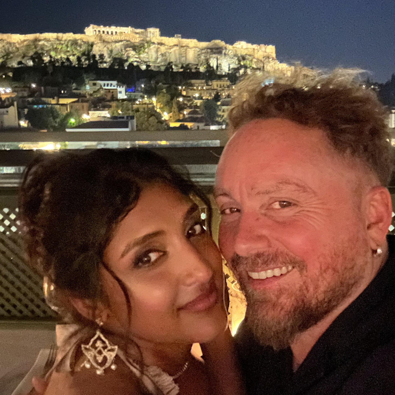 Meeting up in Athens after almost a month traveling apart 🤍 Andre almost proposed on this night.