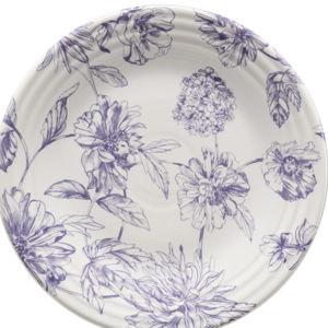 Botanical Floral Lavender Classic Rim 9 Inch Luncheon Plate