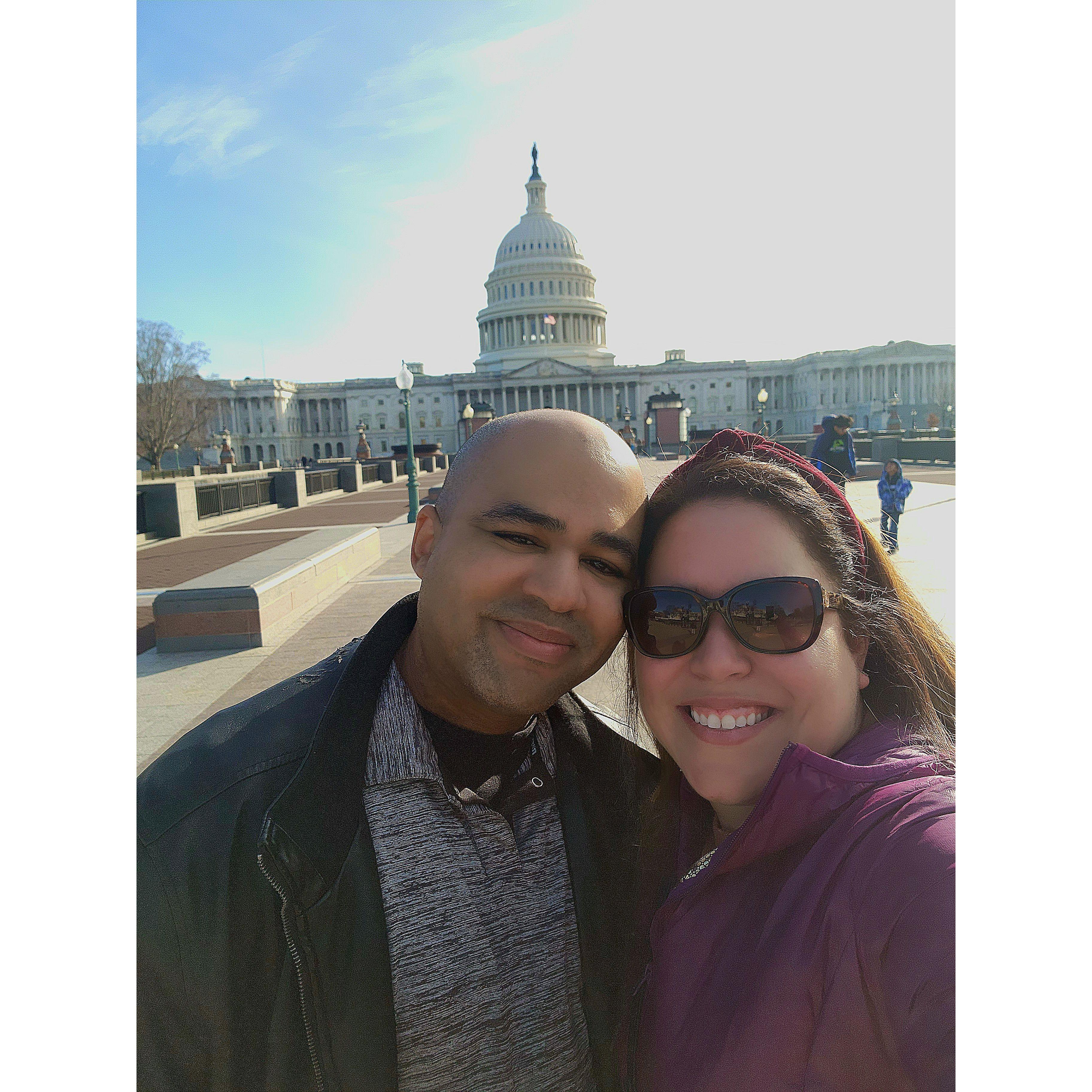 Enjoying some of the beautiful DC fall weather