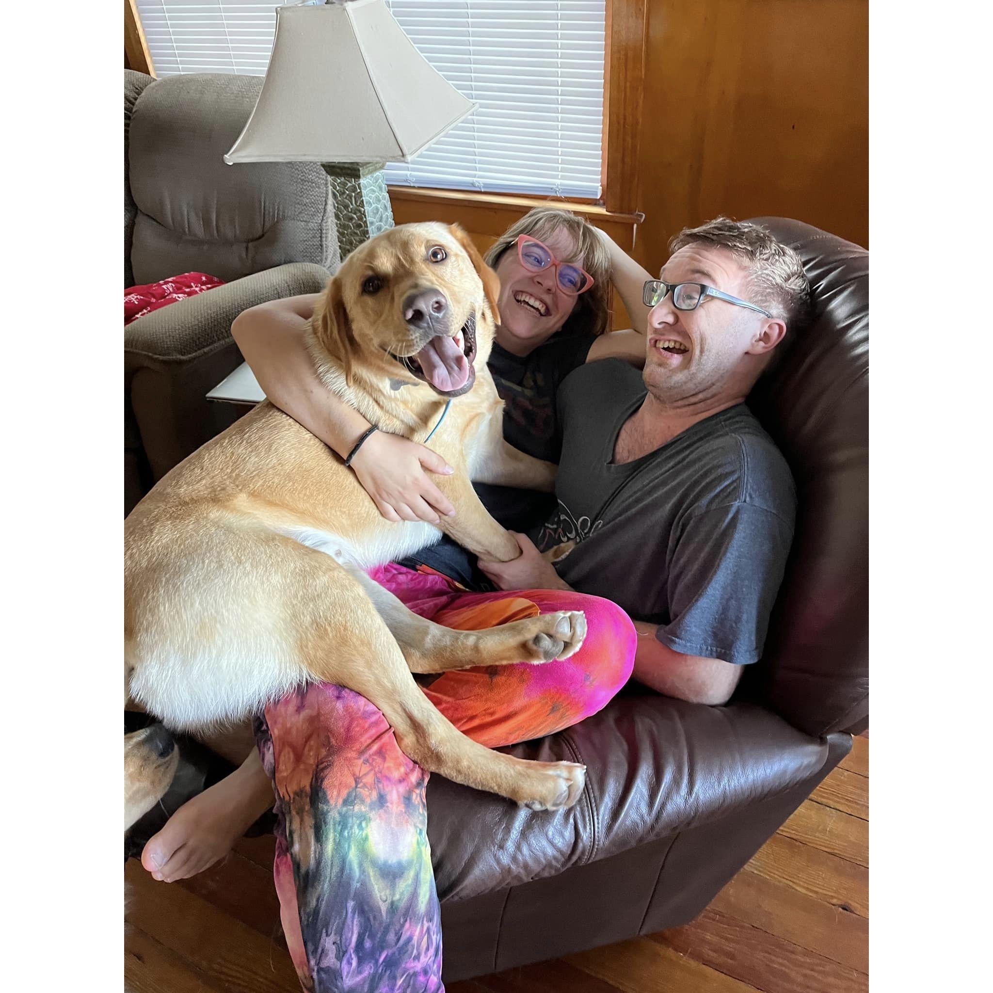 A strong goofy personality photo of the 3 of us