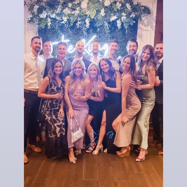 Celebrating Dave & Taylor at their wedding