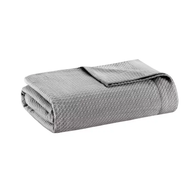 Madison Park Egyptian Cotton King Blanket in Grey