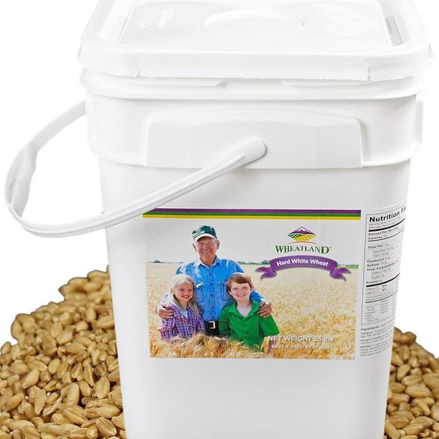 Hard White Wheat Berries : Wheatland™ : 25 lb Bulk: Emergency Preparedness : Mylar : Oxygen Absorber : 30 Year Shelf Life : Non GMO: NO Glyphosate : Long Term Food Storage