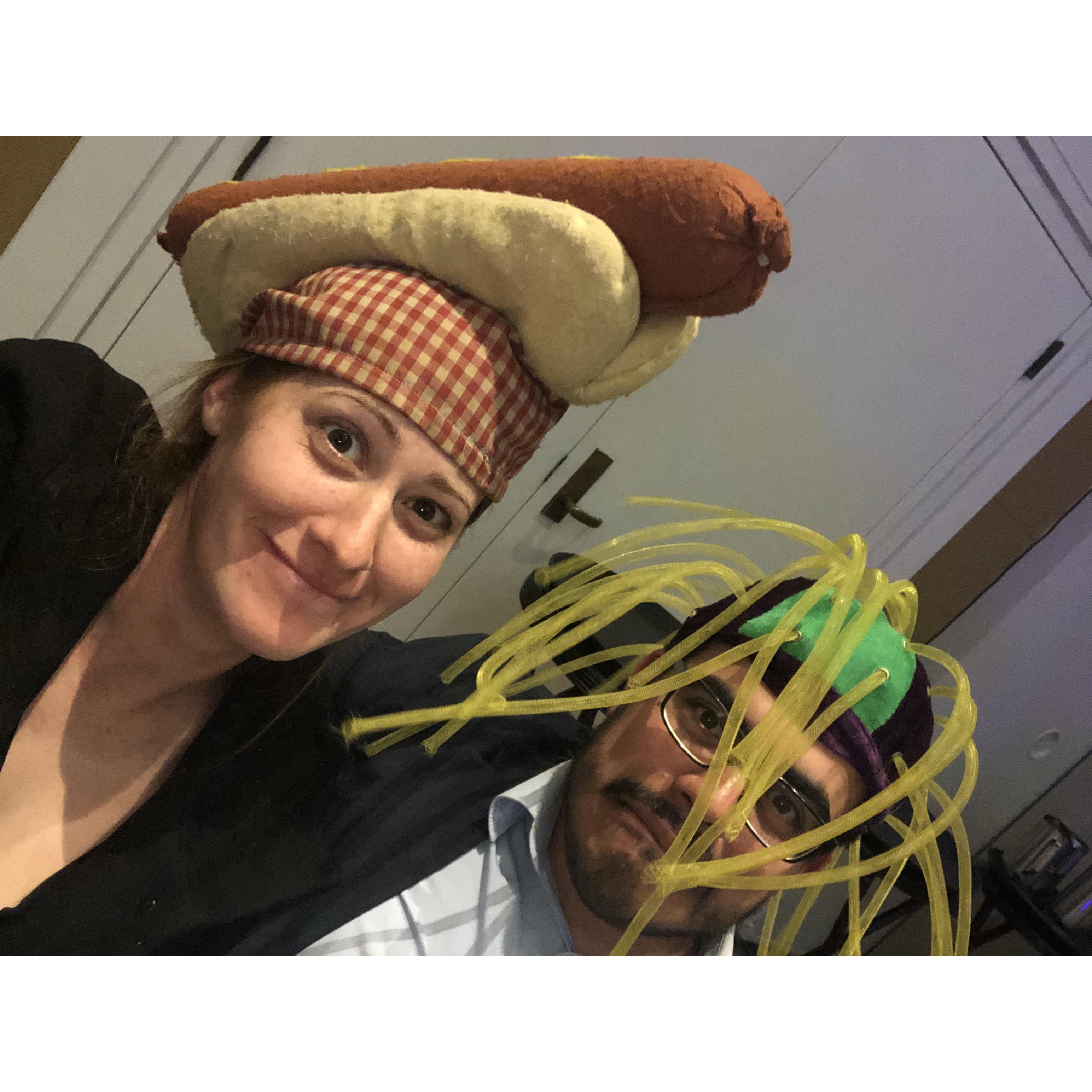 The time we wore crazy hats at a wedding.