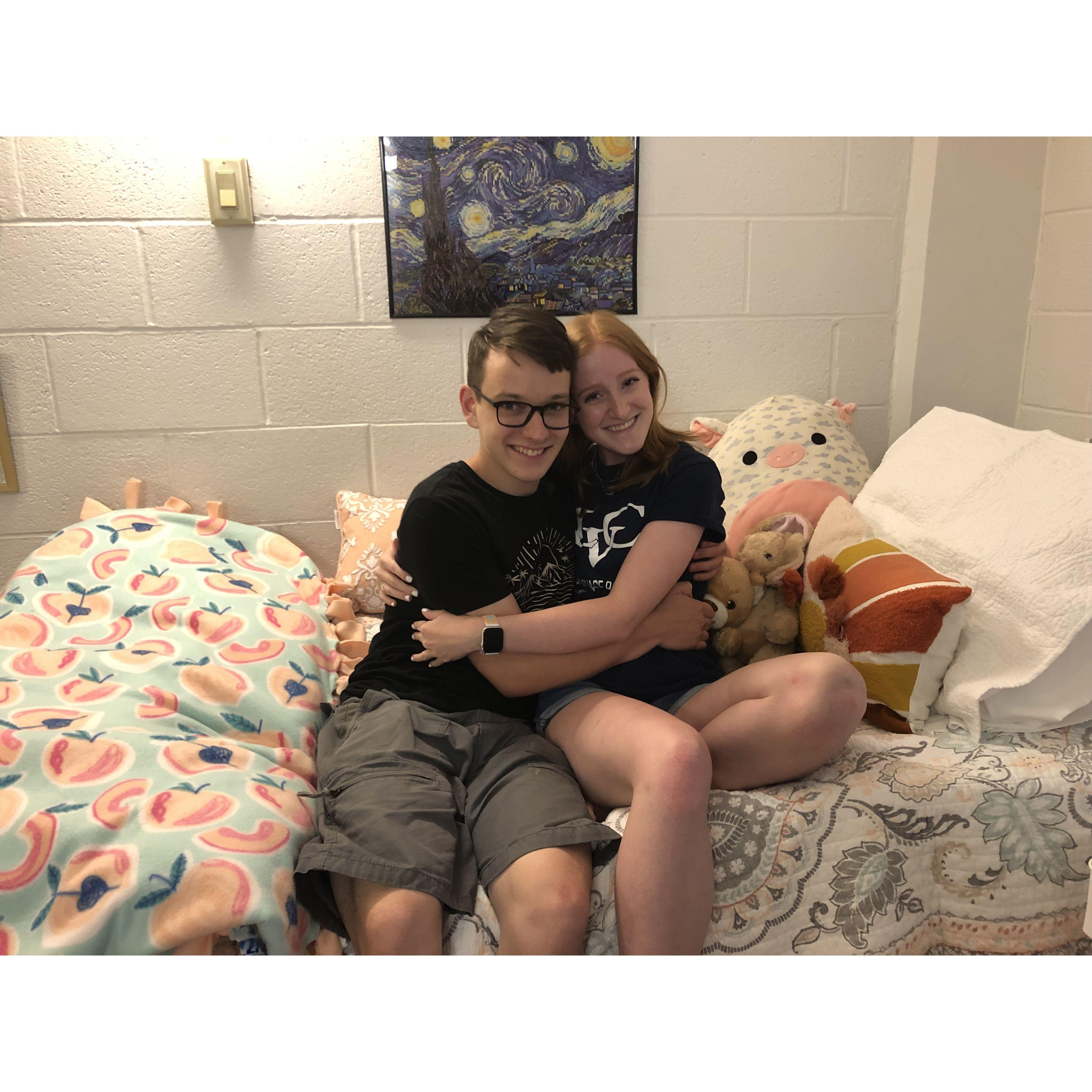 Rachel's freshman year move-in at Lebanon Valley College!