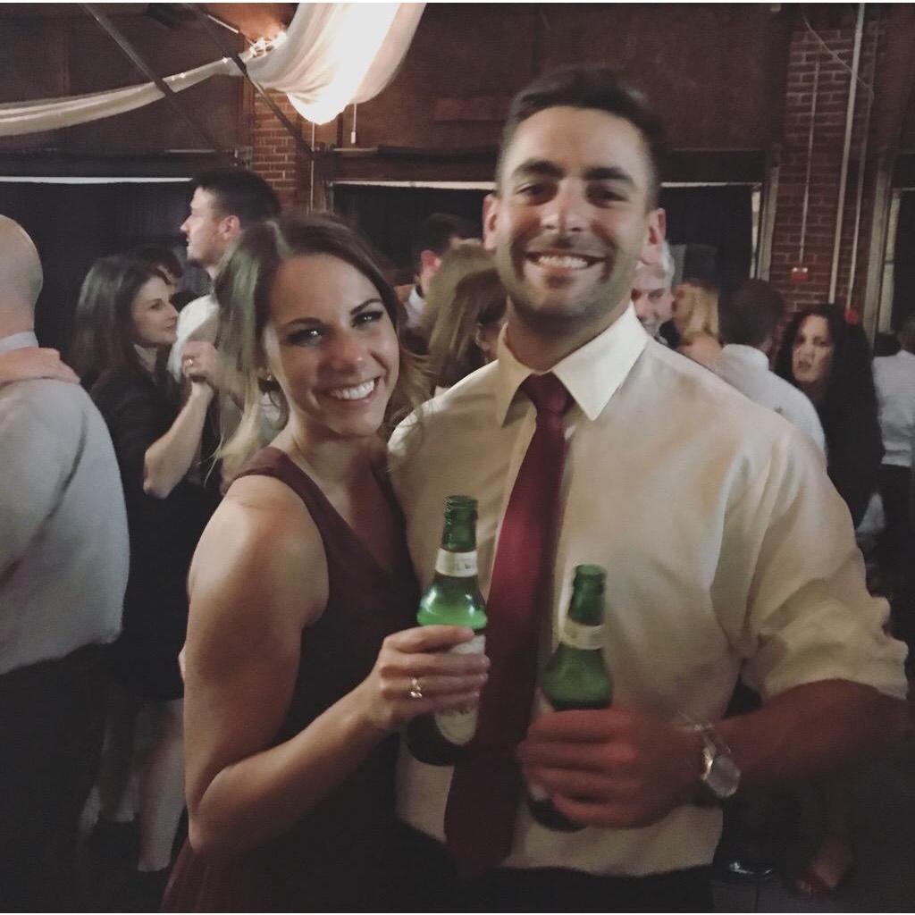 Shout out to one of the other bridesmaids at the wedding for forcing us to pose together for a picture because she could clearly see us hitting it off :)