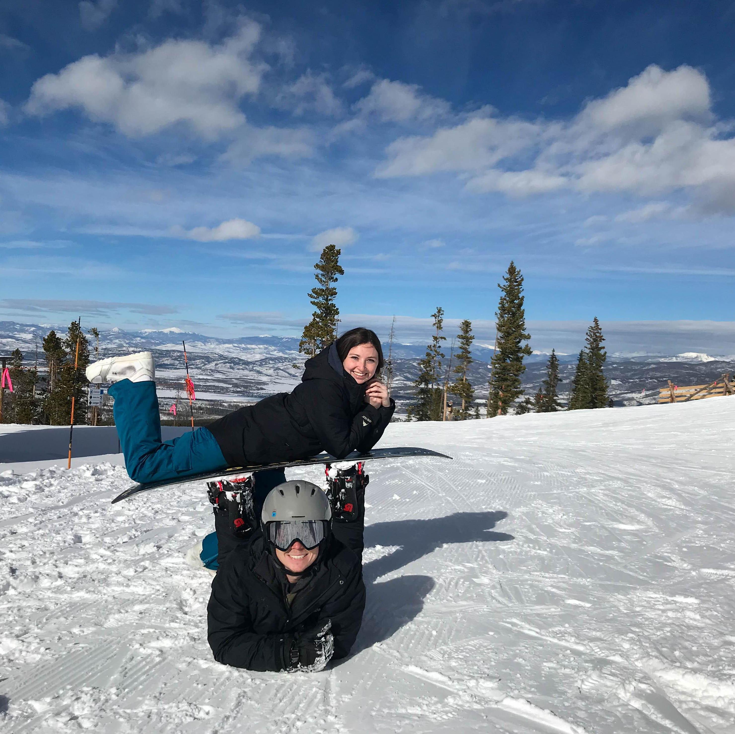 Snowboarding in Winter Park, Colorado