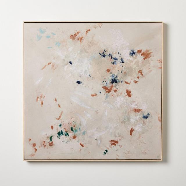 36"x36" Pastel Abstract Framed Wall Art Canvas - Threshold™ designed with Studio McGee